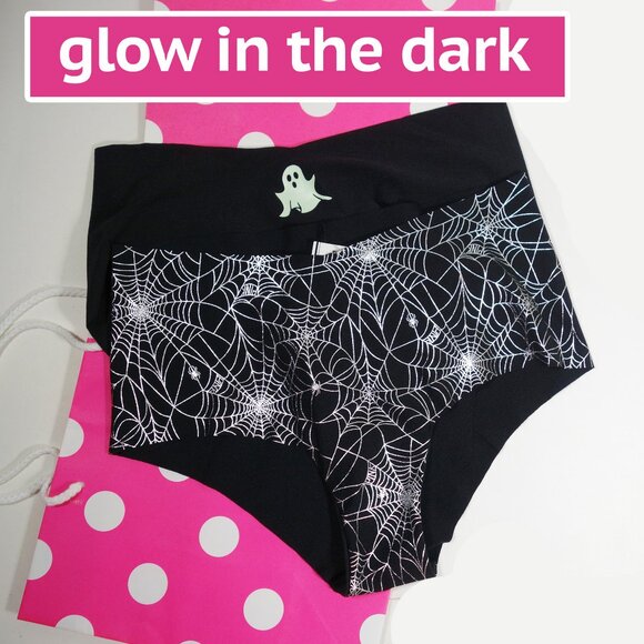 Victoria's Secret PINK 2 NO-SHOW CHEEKY & Hipster Halloween Panties (M) NWT! - Picture 1 of 10